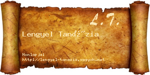 Lengyel Tanázia névjegykártya