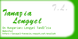tanazia lengyel business card